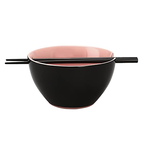 Bioworld Sanrio Kuromi 20 oz Ramen Bowl With Chopsticks