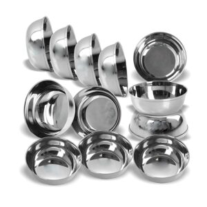 hans product multipurpose stainless steel bowls katori vati set of 12 steel katori for kitchen
