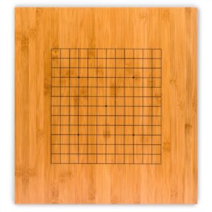Yellow Mountain Imports Bamboo 0.8-Inch Reversible 19x19 / 13x13 Go Game Set Board with Double Convex Melamine Stones and Bamboo Bowls - Classic Strategy Board Game (Baduk/Weiqi)