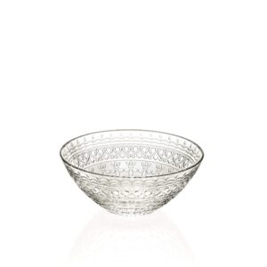 Barski Glass Bowl - For Dessert - Salad - Pasta - Fruit - Nuts - Chocolate - Set of 4 Bowls - Designed - 6.25" Diameter - Made in Europe