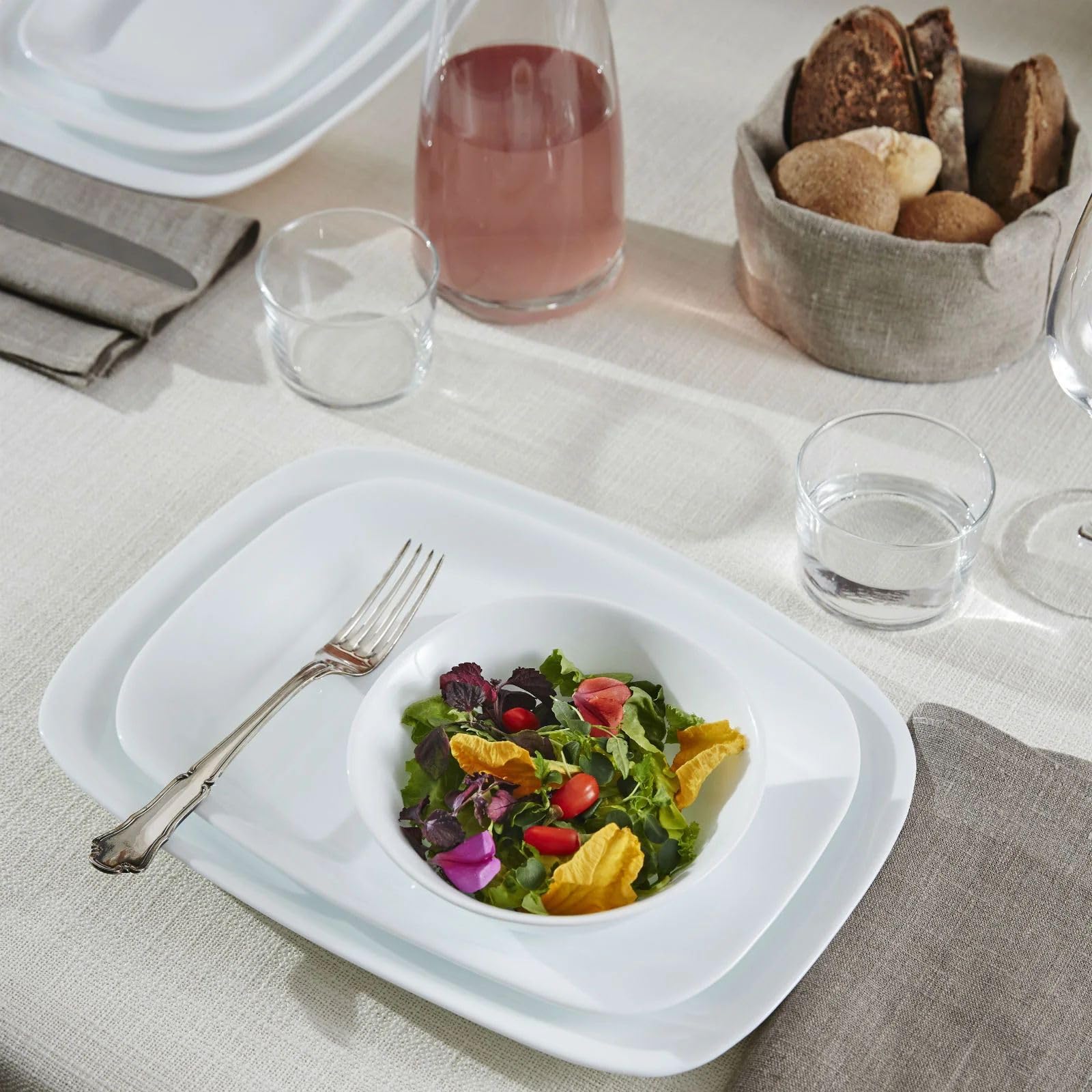 Bormioli Rocco Parma Dishes, Small Bowls, White