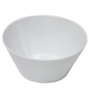 chef craft select salad bowl, 6 inch diameter 20 ounce capacity, white