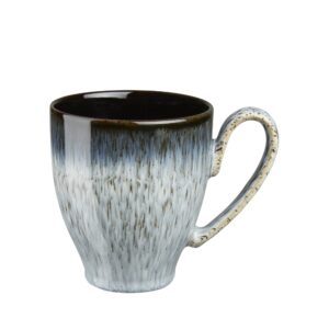 denby halo set of 4 mugs, 1 count (pack of 1), blue - black