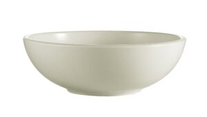 cac china rec-82 rolled edge 9-1/2-inch stoneware salad bowl, 60-ounce, american white, box of 12