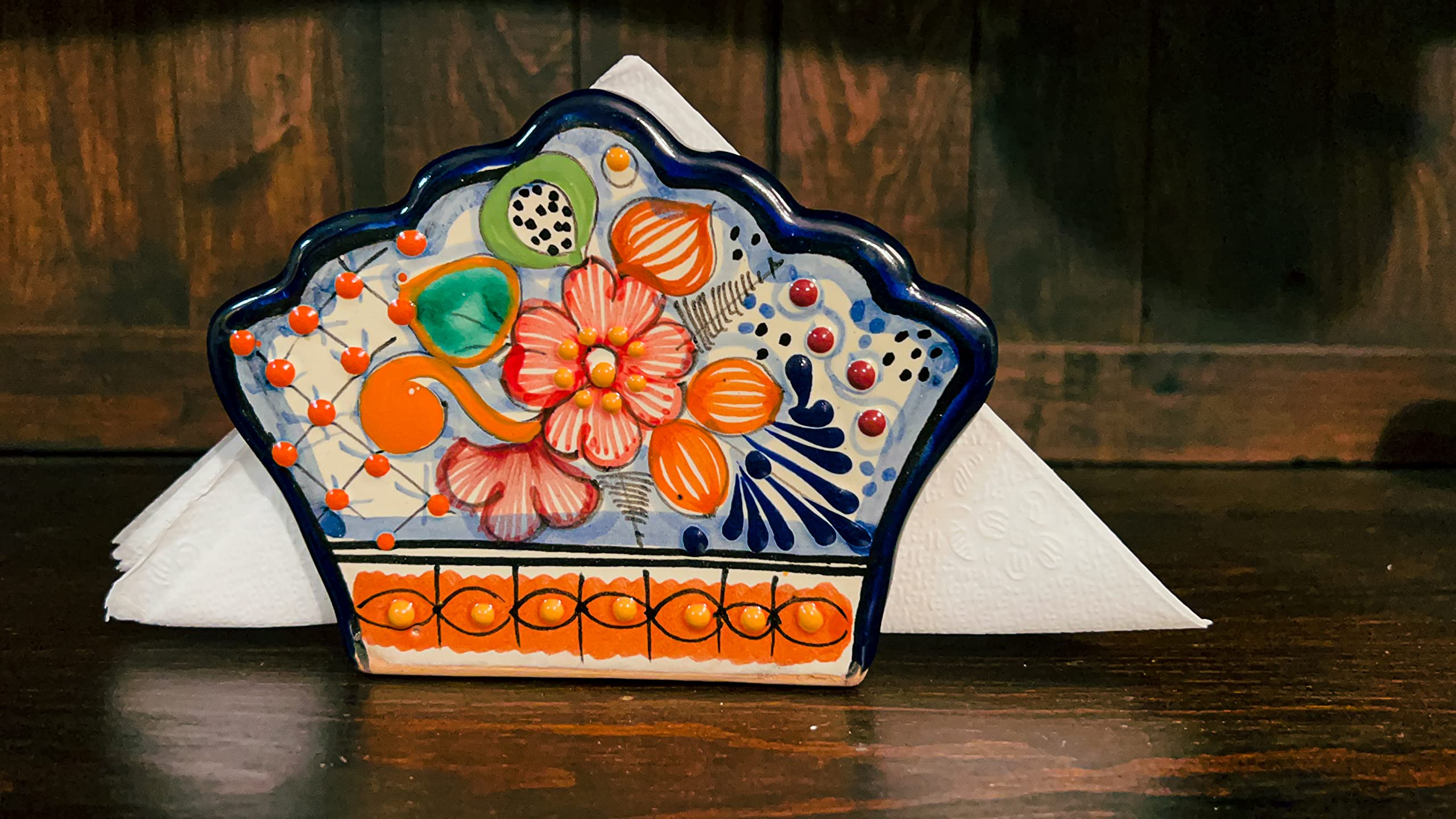 Napkin Holder Servilletero Handmade Talavera