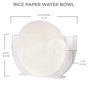 Dkarmin Rice Paper Water Bowl, Spring Roll Water Bowl, Vietnamese Spring Roll Wrapper, Water Bowl for soaking Rice Paper to make Spring Rolls, Banh trang holder