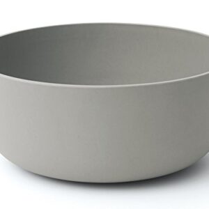 BergHOFF Leo 24cm Bamboo Salad Bowl and Silicone Servers, 3 Piece Set, 24 x 30 x 6 cm, Grey