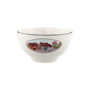 villeroy & boch design naif rice bowl, 20 oz, white/colorful