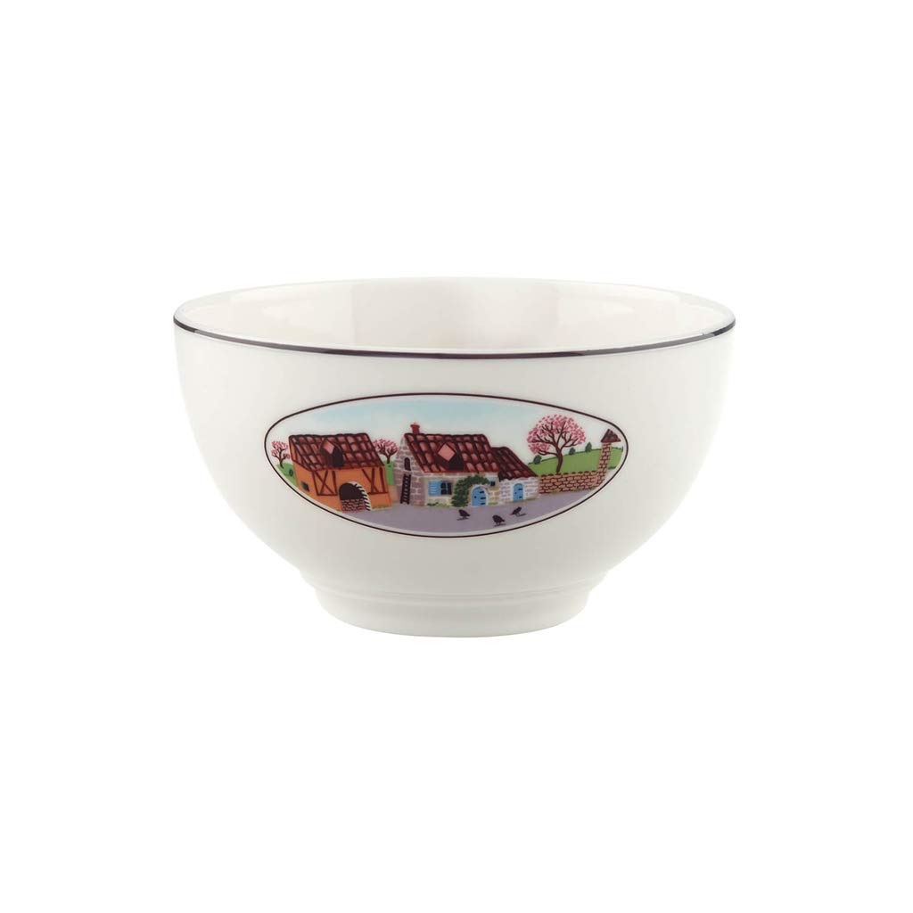 Villeroy & Boch Design Naif Rice Bowl, 20 oz, White/Colorful