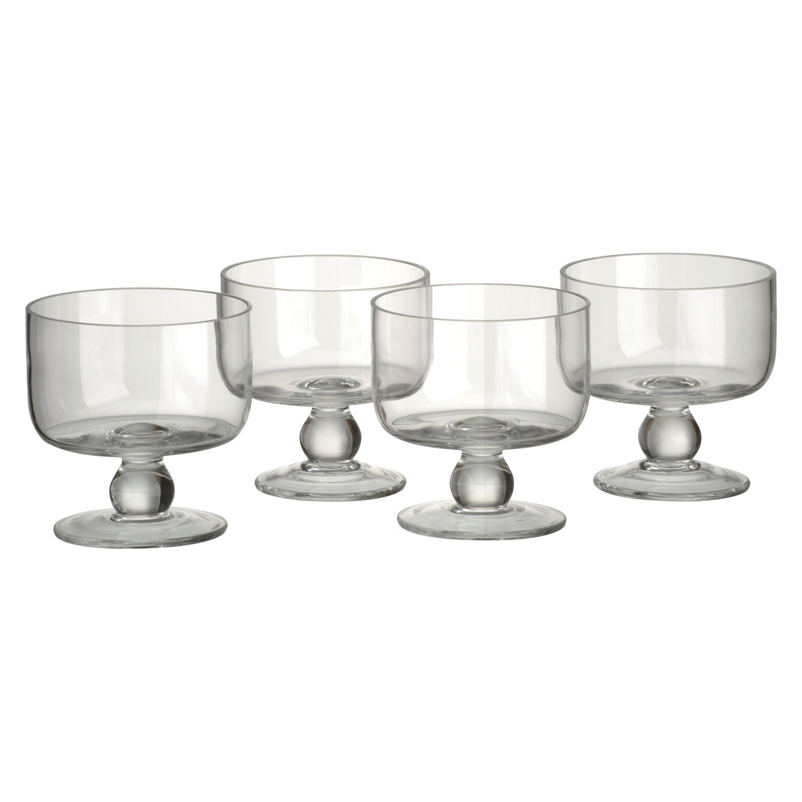 Artland Simplicity Serving Coupes, Set of 4, 16-Oz, Clear