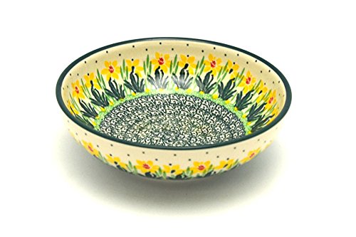 Polish Pottery Bowl - Contemporary Salad - Daffodil