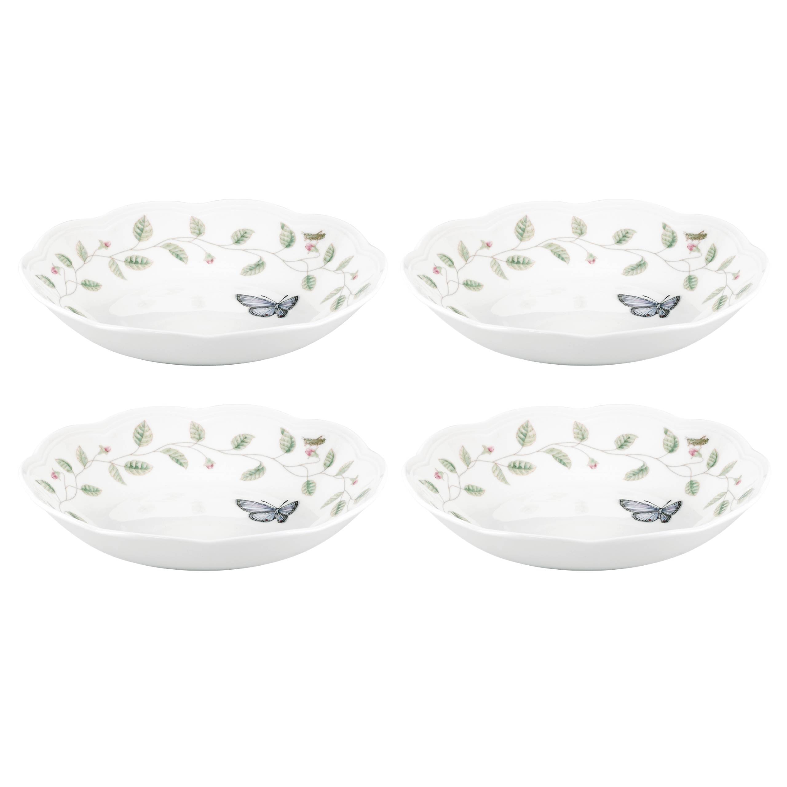 Lenox 792565 Butterfly Meadow 4-Piece Pasta Bowl Set