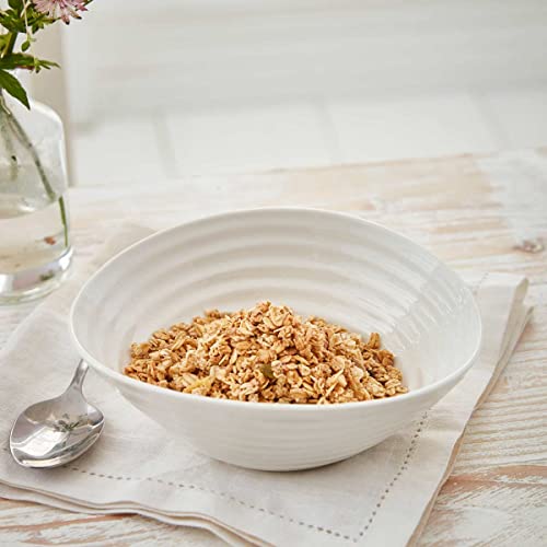 Portmeirion Sophie Conran White Dinnerware Cereal Bowl, 7.25-Inch