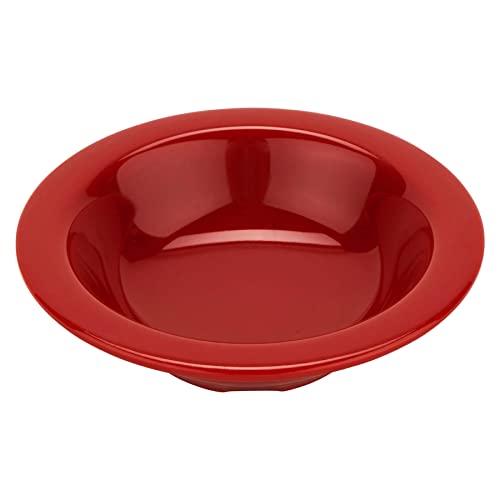 GET B-454-CR Melamine Narrow Rim Fruit/Dessert Bowl, 4.5 Ounce, Cranberry (Set of 12)