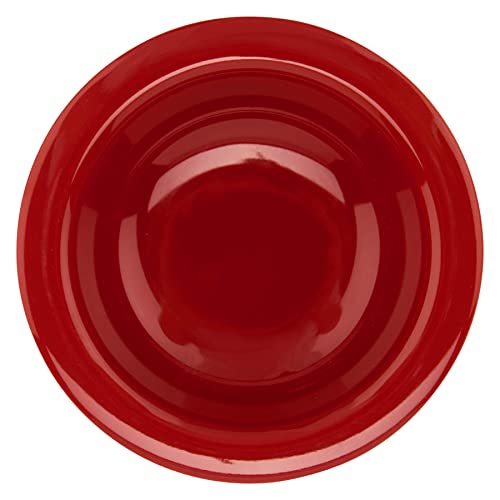 GET B-454-CR Melamine Narrow Rim Fruit/Dessert Bowl, 4.5 Ounce, Cranberry (Set of 12)