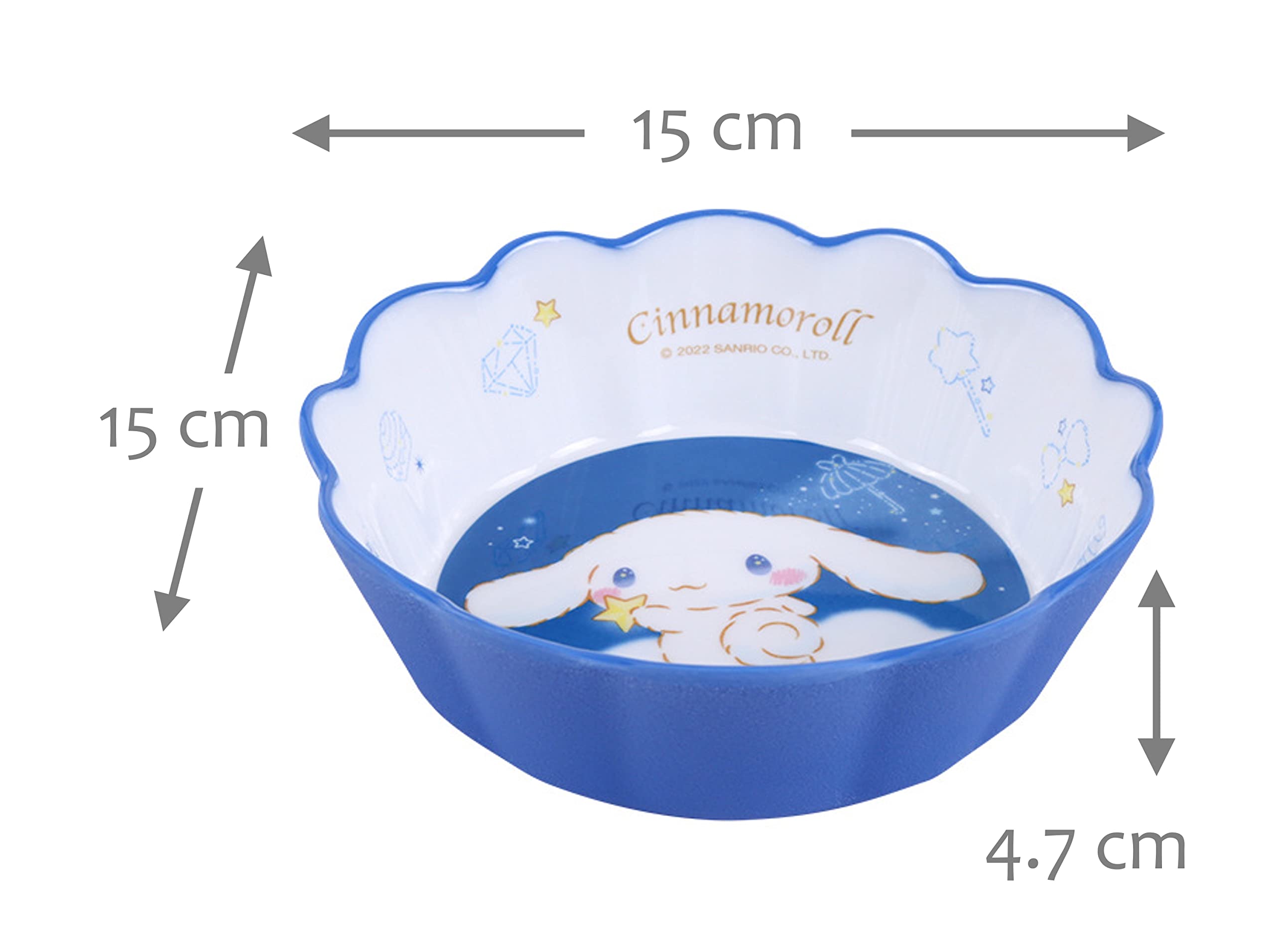 Cinnamoroll Blue Dinnerware Flatware Meal Set – Plate Bowl Cup Spoon, 4 pieces