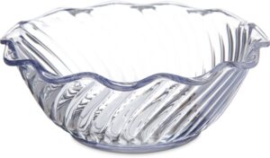 carlisle foodservice products 453307 plastic dessert bowls, 13 oz, clear