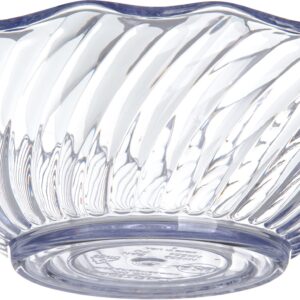 Carlisle FoodService Products 453307 Plastic Dessert Bowls, 13 oz, Clear