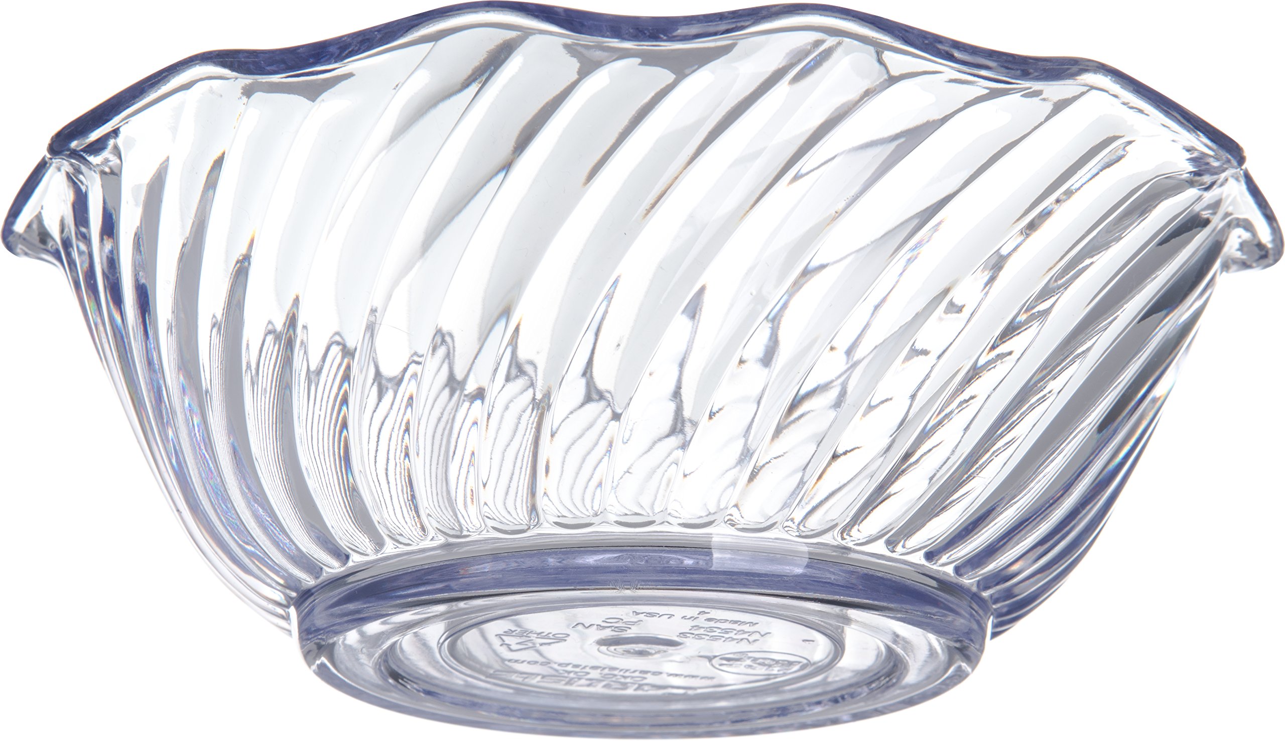 Carlisle FoodService Products 453307 Plastic Dessert Bowls, 13 oz, Clear