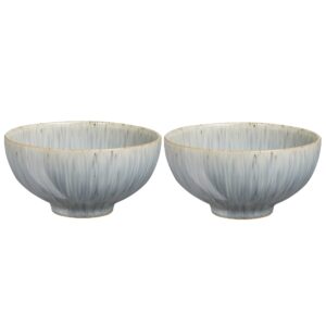 denby halo speckle rice bowl set of 2 grey 199048145