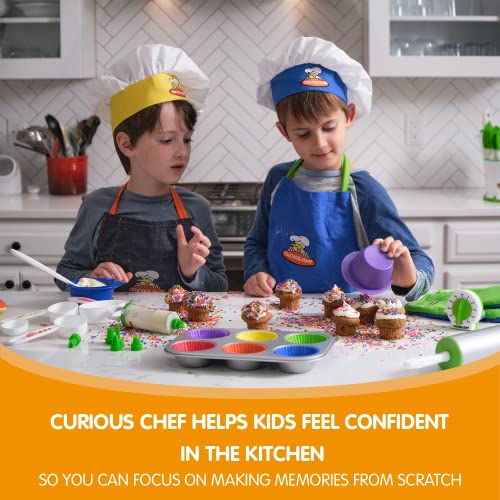 Curious Chef 3-Piece Prep Bowl Set for Kids, Dishwasher Safe, Made with BPA-Free Plastic, Real Cooking, and Baking Kitchen Tool