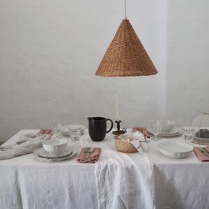 Casafina Ceramic Stoneware Soup & Pasta Bowl - Impressions Collection, White | Microwave & Dishwasher Safe Dinnerware | Food Safe Glazing | Restaurant Quality Tableware