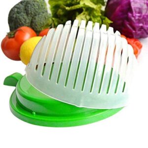 quick chop salad cutter bowl, easy speed salad maker - make your salad in 60 seconds (salad cutter bowl)