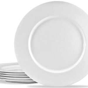 Calypso Basics by Reston Lloyd Melamine Dinner Plate, Set of 6, White