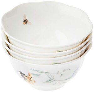 lenox butterfly meadow gold 4-piece bowl set, 2.65 lb, multi