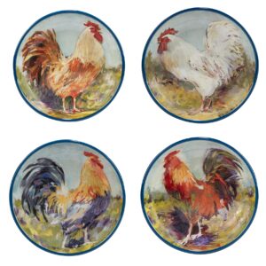 Certified International Rooster Meadow 36 oz. Soup/Cereal Bowls, Set of 4