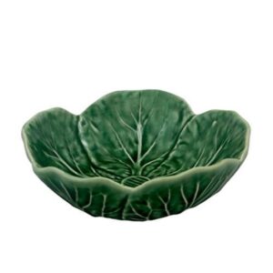 bordallo pinheiro 13 ounce green cabbage bowl, set of 4