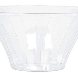 Amscan Flared Party Supplies Bowl, 9", Clear