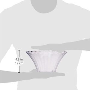 Amscan Flared Party Supplies Bowl, 9", Clear