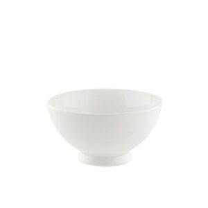 10 strawberry street whittier 4.75"/9 oz footed rice bowl, set of 6, white