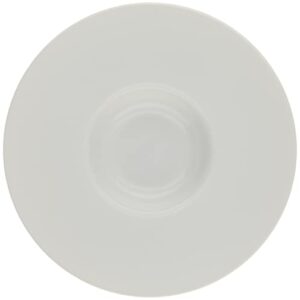 Kanesu Ceramics 50100802 Pasta Plate, White, Wide Rim, 7.9 inches (20 cm), Flat Soup Plate, Made in Japan, Pack of 2