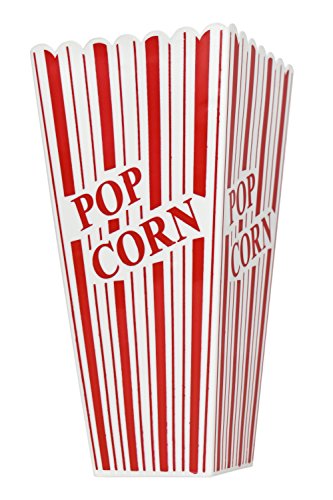 Set of 12 Popcorn Plastic Container Box Tub Bowl 7-3/4" x 3-3/4" x 3-3/4" - Presentation Is Everything