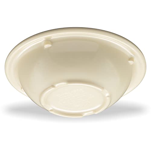 Carlisle FoodService Products Kingline Reusable Plastic Bowl Fruit Bowl with Rim for Home and Restaurant, Melamine, 4.75 Ounces, Tan, (Pack of 48)