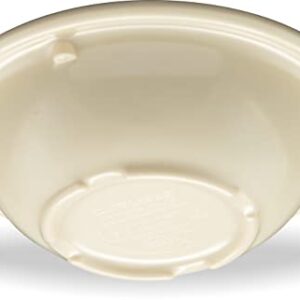 Carlisle FoodService Products Kingline Reusable Plastic Bowl Fruit Bowl with Rim for Home and Restaurant, Melamine, 4.75 Ounces, Tan, (Pack of 48)