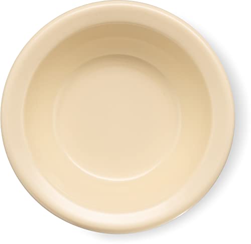 Carlisle FoodService Products Kingline Reusable Plastic Bowl Fruit Bowl with Rim for Home and Restaurant, Melamine, 4.75 Ounces, Tan, (Pack of 48)