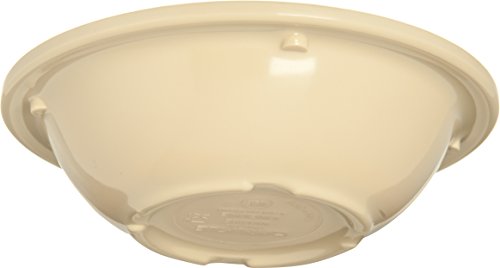 Carlisle FoodService Products Kingline Reusable Plastic Bowl Fruit Bowl with Rim for Home and Restaurant, Melamine, 4.75 Ounces, Tan, (Pack of 48)