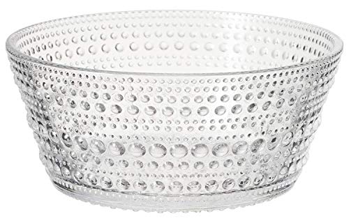 iittala 1007053 Kastehelmi Bowl, Width 4.9 x Depth 4.9 x Height 3.9 inches (12.5 x 12.5 x 9.8 cm), Clear, Approx. 8.1 fl oz (230 ml)