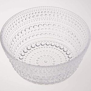 iittala 1007053 Kastehelmi Bowl, Width 4.9 x Depth 4.9 x Height 3.9 inches (12.5 x 12.5 x 9.8 cm), Clear, Approx. 8.1 fl oz (230 ml)