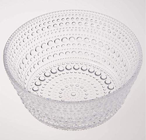 iittala 1007053 Kastehelmi Bowl, Width 4.9 x Depth 4.9 x Height 3.9 inches (12.5 x 12.5 x 9.8 cm), Clear, Approx. 8.1 fl oz (230 ml)