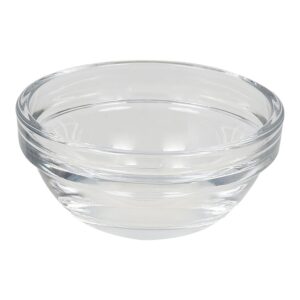 Natco Deals Mini Glass Pinch Prep Bowls, Clear, Stackable. 6 cm (2.36'' ) Set of 4