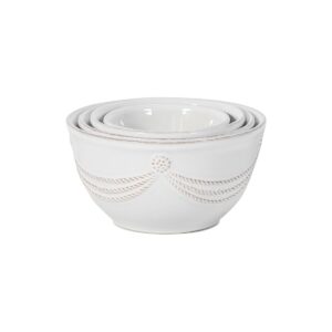 juliska berry & thread nesting prep bowl set/4 - whitewash