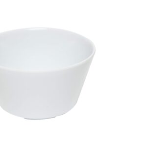 Thunder Group Nustone white melamine dinnerware collection 3.875 inch - 8 oz bouillon cup, comes in dozen