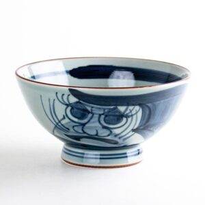 有田焼やきもの市場 Japanese Rice Bowl 5.5 inches in Diameter Ceramic Arita Imari ware Made in Japan Porceralin Dharma