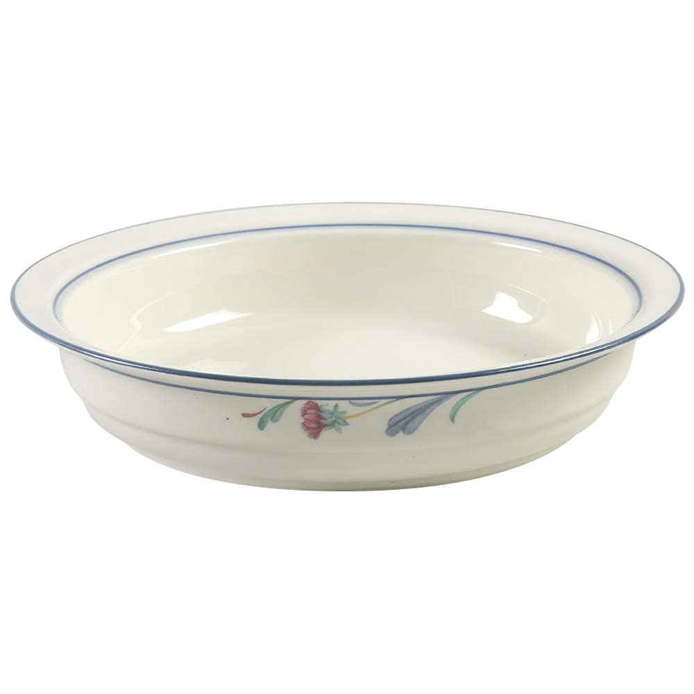 Lenox Poppies on Blue Chinastone Open Vegetable Bowl