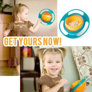 Pro Universal Gyro Bowl | Revolutionary Anti Spill Bowl For Kids | Smooth 360 Degrees Rotation With Highly Durable Material | For Children Of All Ages | 1097 by Pro Universal Gyro Bowl