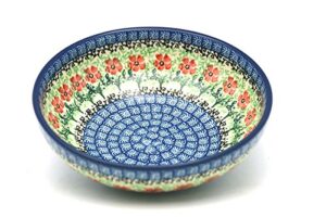 polish pottery bowl - contemporary salad - maraschino